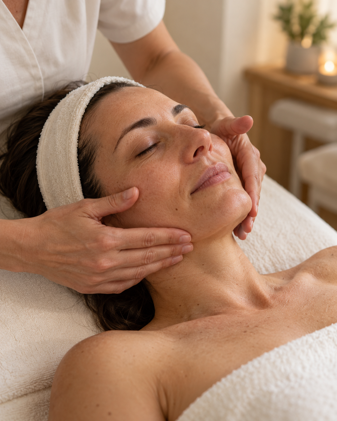 Trattamento manuale viso in cabina